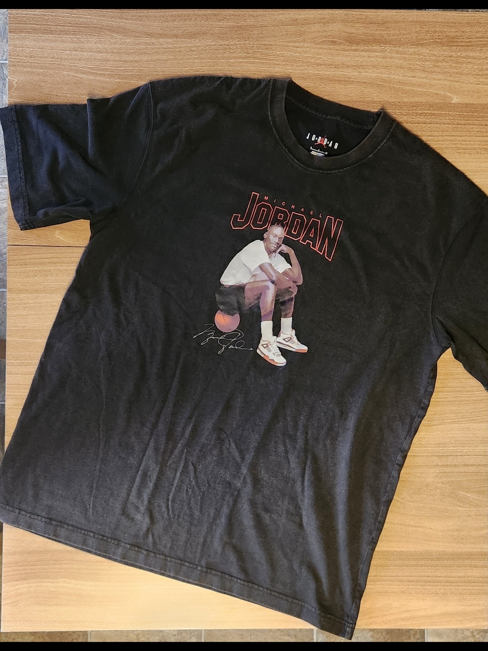 Jordan Black Graphic Men's T-Shirt